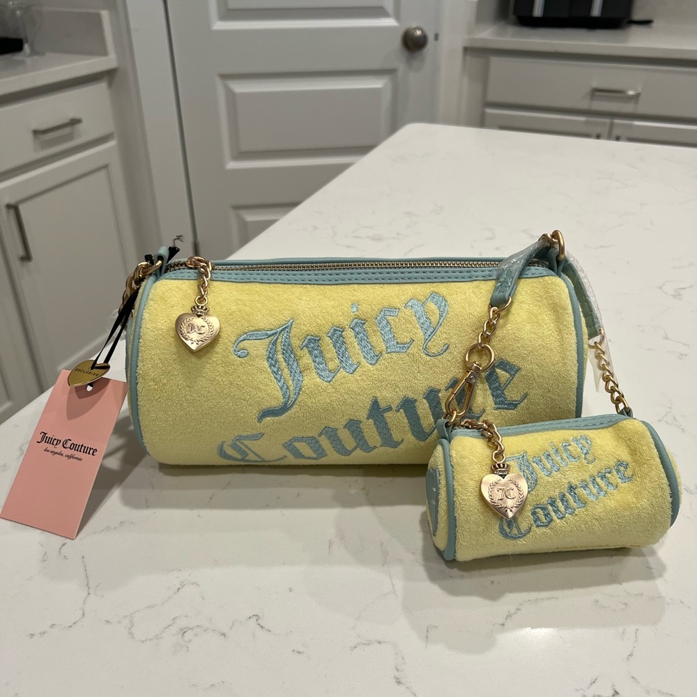 Juicy Couture Barrel Shoulder Bag in Yellow Pear